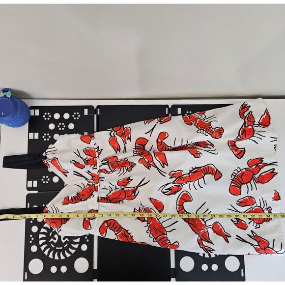 Anthropologie Summer Dress Lobster Print Edme & Esyllte Sleeveless | Women's 0 - Picture 6 of 16